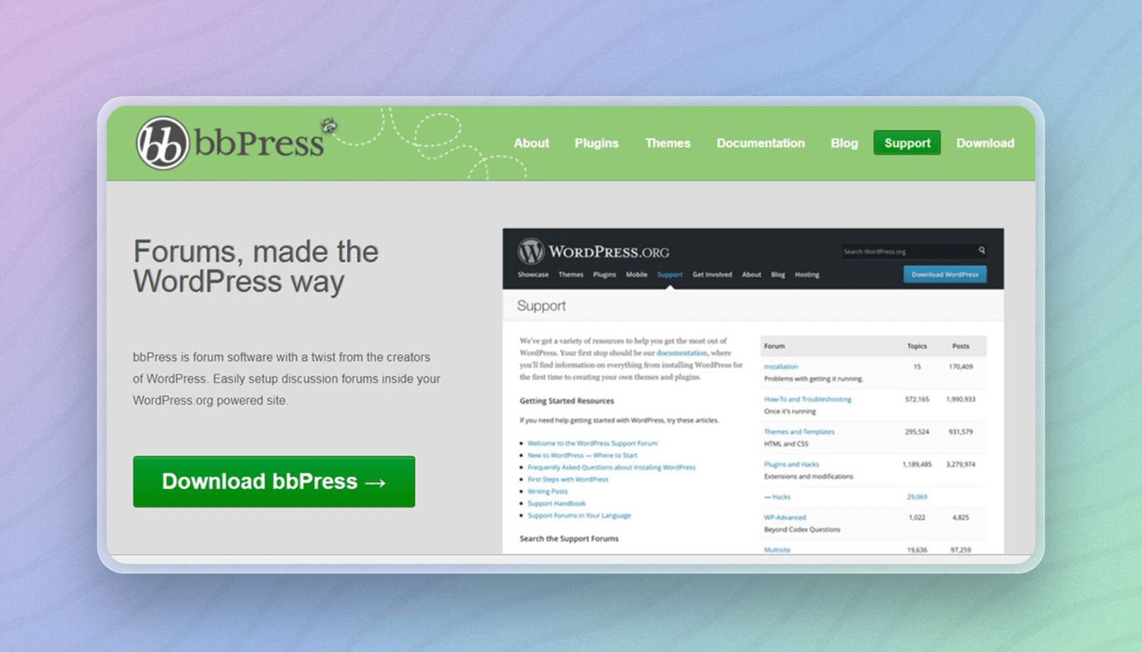 bbPress vs BuddyPress