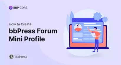 How to Create bbPress Forum Mini Profile