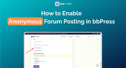 Anonymous Forum Posting